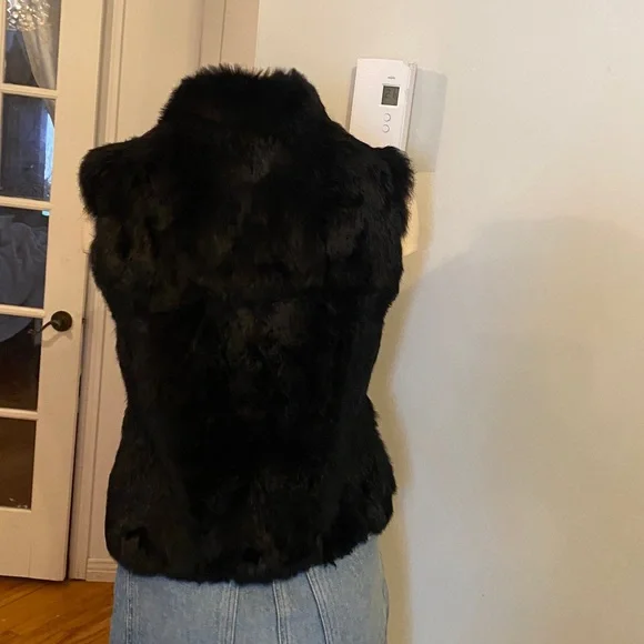 Jacqueline Riu Rabbit fur vest size L - Picture 7 of 15